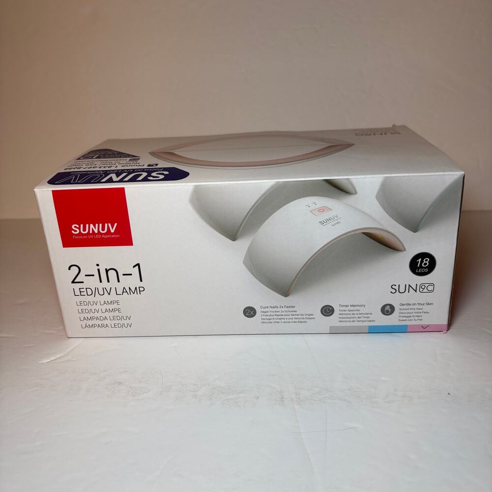 Sunuv Nails UV LED Nail Lamp 2-in-1 Manicure Gel Beauty